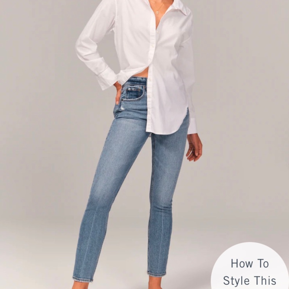 Abercrombie Curve-Love Skinny High Rise Jeans